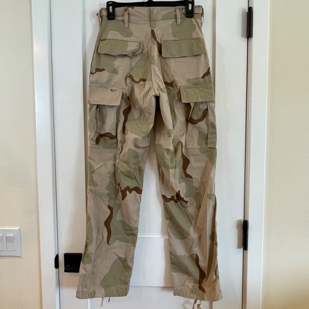 Military Trousers Desert Camouflage‎ Pants Mens XS Ripstop Combat Cargo Pockets - Picture 2 of 9